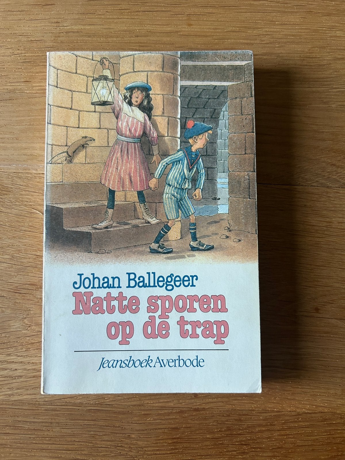 Jeugdboek. Natte sporen op de trap. Johan Ballegeer., Boeken, Kinderboeken | Jeugd | 10 tot 12 jaar, Gelezen, Ophalen of Verzenden