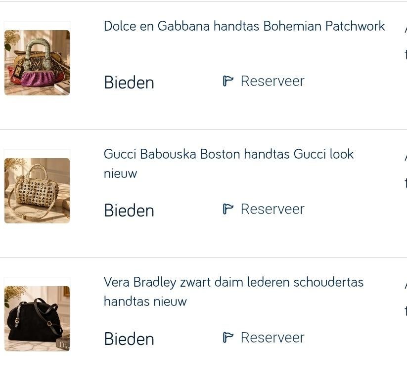 Sacs à main Gucci, Dolce Gabbana, Vera Bradley... Neuve, Enlèvement ou Envoi, Neuf, Autres couleurs, Sac à main