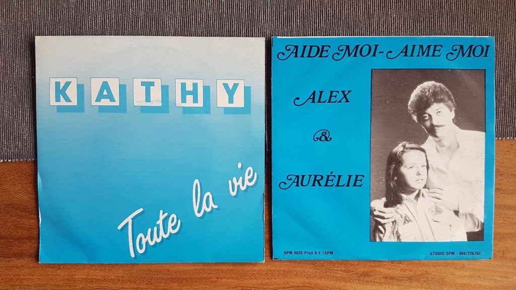 2 vinyles 45 tours vinyls disques, Enlèvement ou Envoi, Utilisé