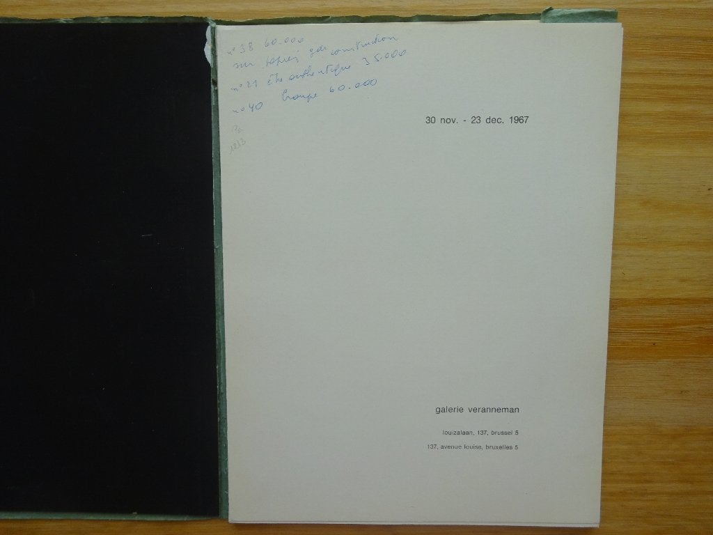 Willem van Hecke, 1967 galerie Veranneman Brussel, Enlèvement ou Envoi