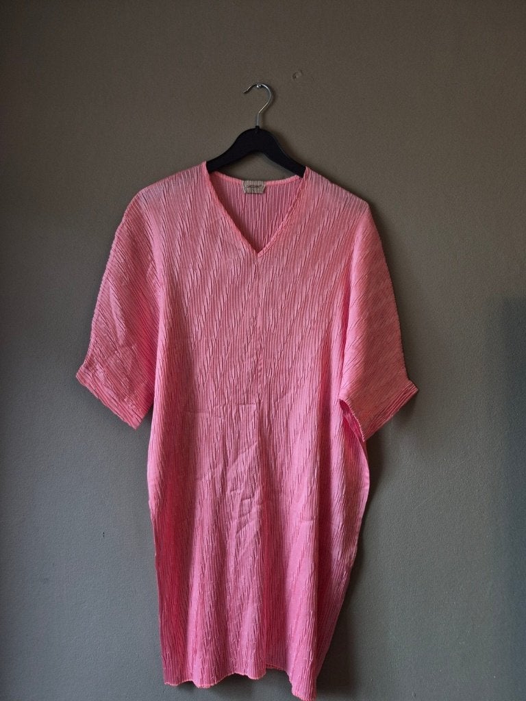 Roze Garconne plissé tuniek/jurk, maat M, Kleding | Dames, Maat 38/40 (M), Ophalen of Verzenden, Zo goed als nieuw, Roze