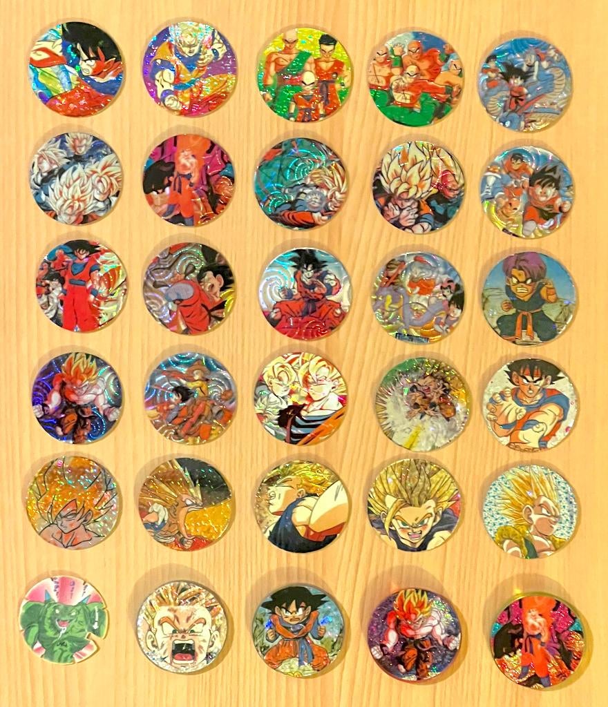 Lot de 26 Caps / Pog et 4 Kini / Slammer Dragon Ball, Ophalen of Verzenden, Losse flippo's