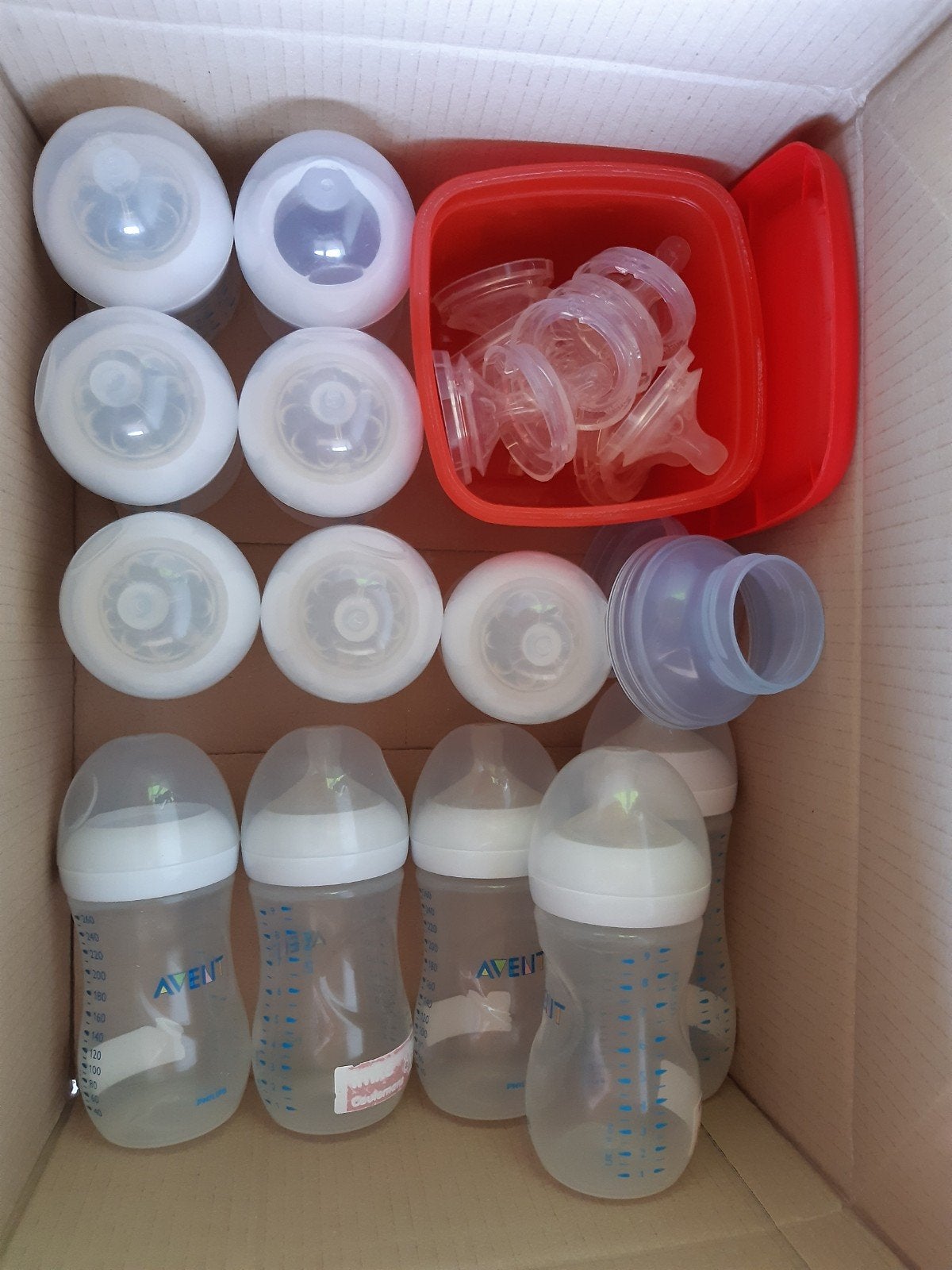 12 babyflessen Philips Avent, Ophalen, Gebruikt, Speen, Philips Avent