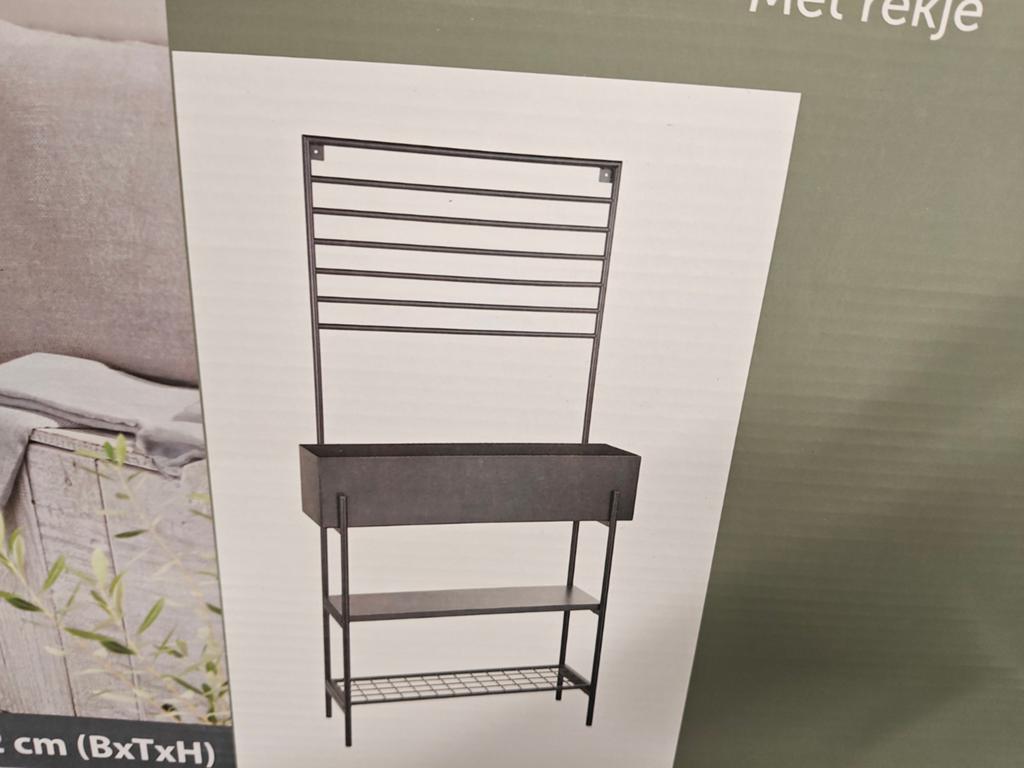 Jardinière en métal avec support, 4 pièces. Nouveau., Neuf, Enlèvement, Intérieur, 60 à 100 cm