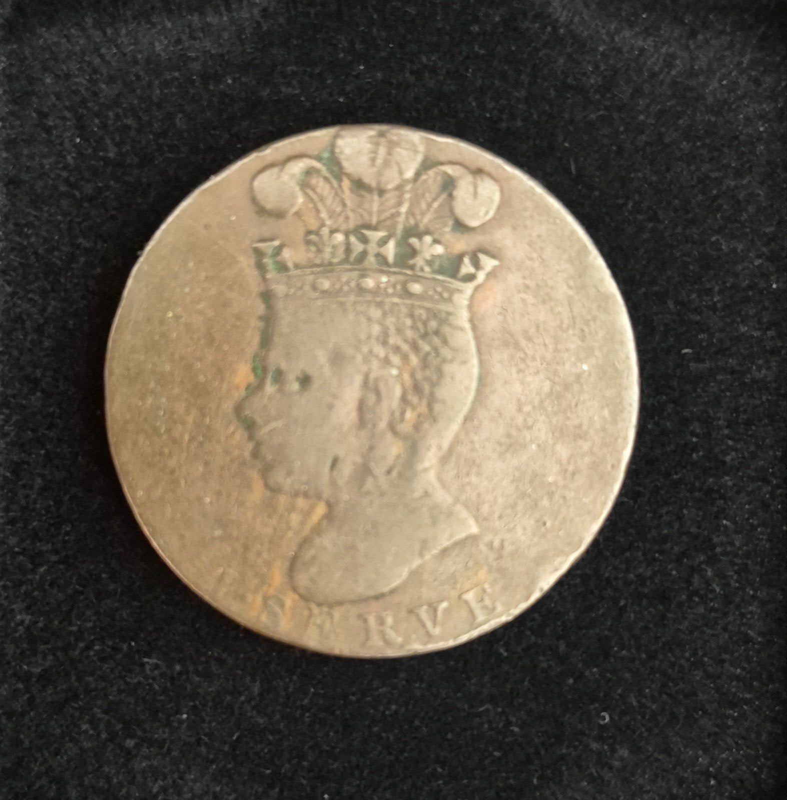 munt barbados 1 penny ( pineapple penny ) 1788 koper, Ophalen of Verzenden