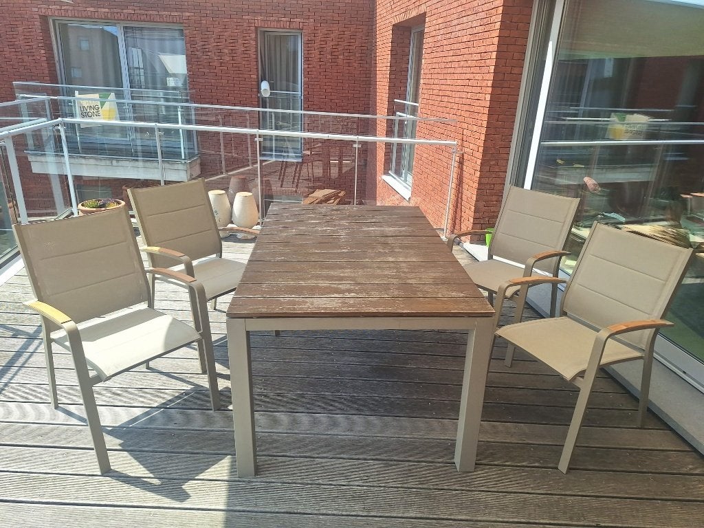 Ensemble de jardin Bristol, Table à dinner, Salons de jardin, Utilisé, Autres matériaux