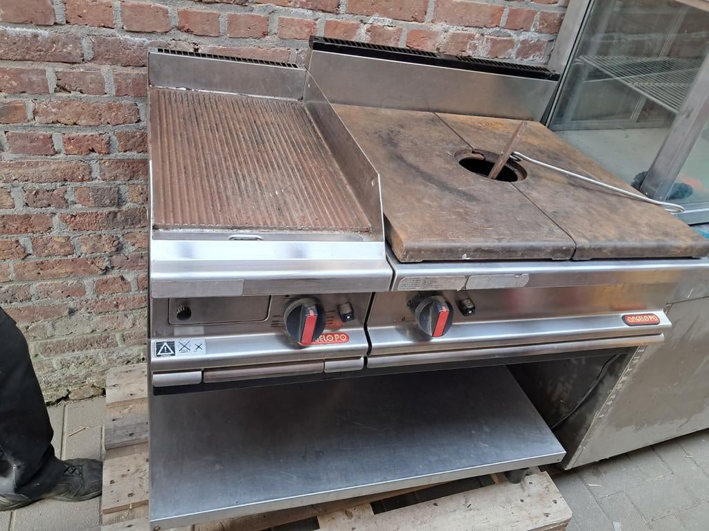 Professionele gas grillplaat / bakplaat – roestvrij staal, z, Ophalen
