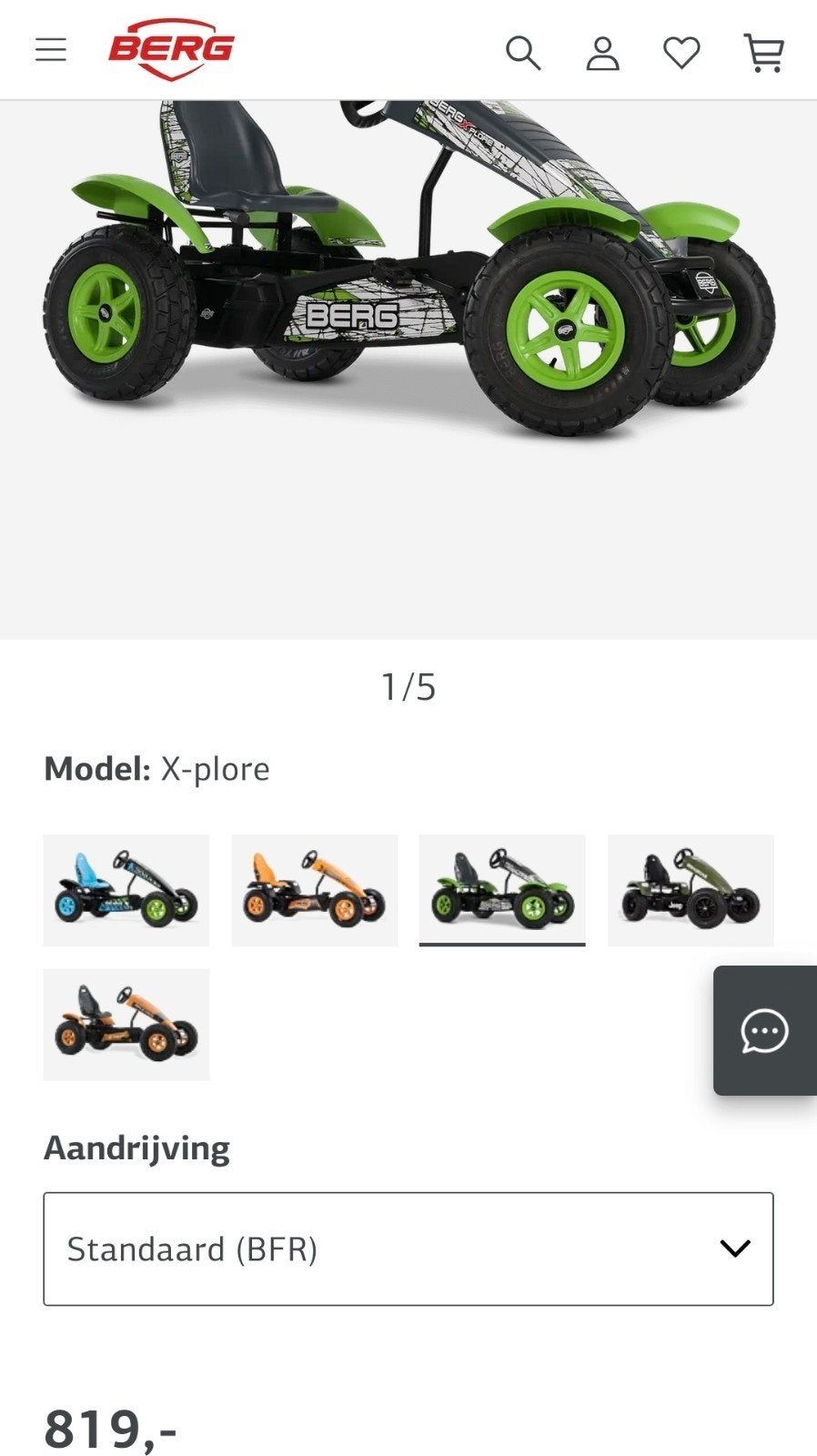 Berg X-Plore XL en Berg Trailer XL, Ophalen, Zo goed als nieuw, Berg, Met kar of aanhanger