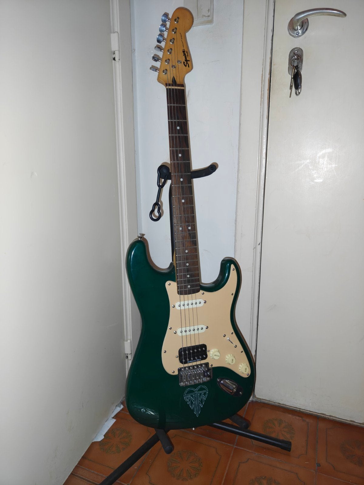 squier strat te ruil, Muziek en Instrumenten, Ophalen, Gebruikt, Solid body, Overige merken