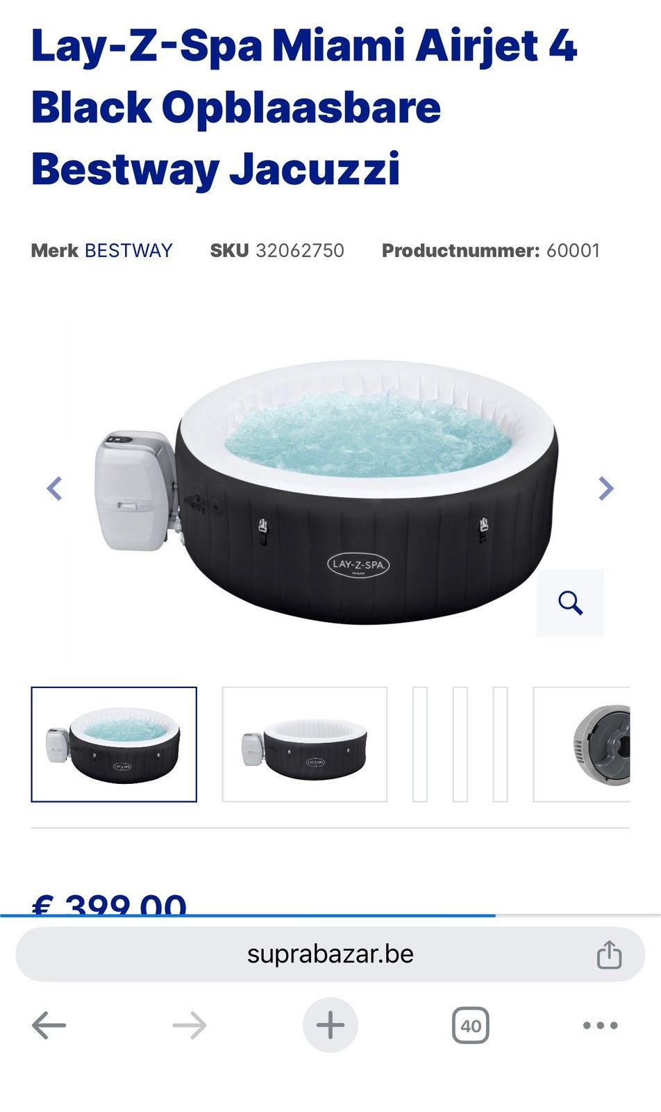 Jacuzzi, Enlèvement, Comme neuf
