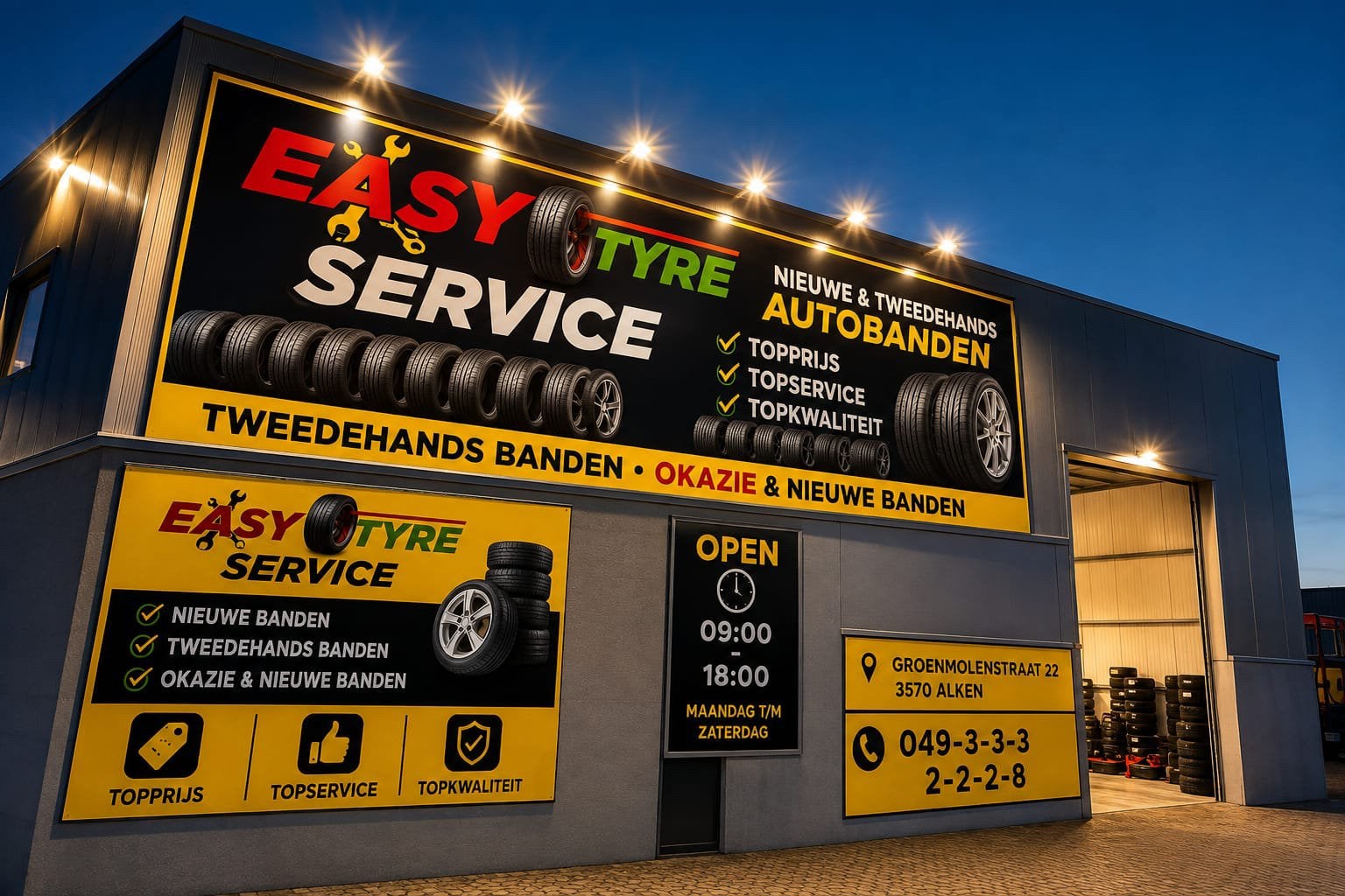 Topkwaliteit  Top banden  Topprijs  Topservice, Ophalen of Verzenden