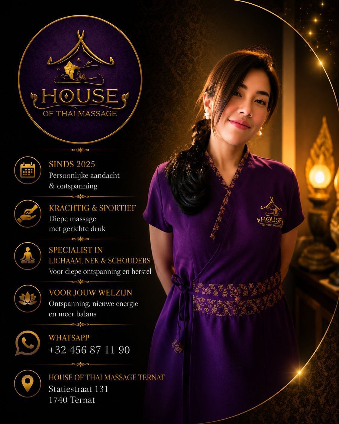 Massage ternat, Ontspanningsmassage