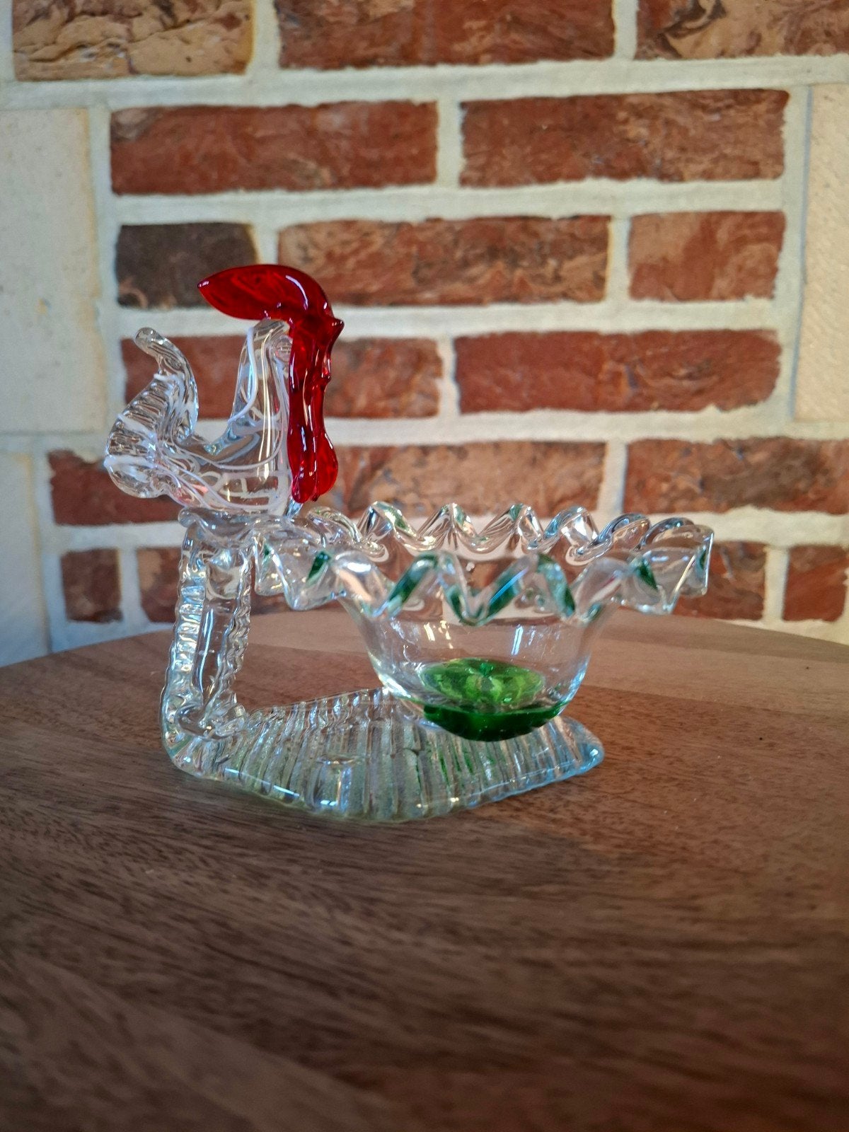 Murano glas haan decoratie, Ophalen, Zo goed als nieuw