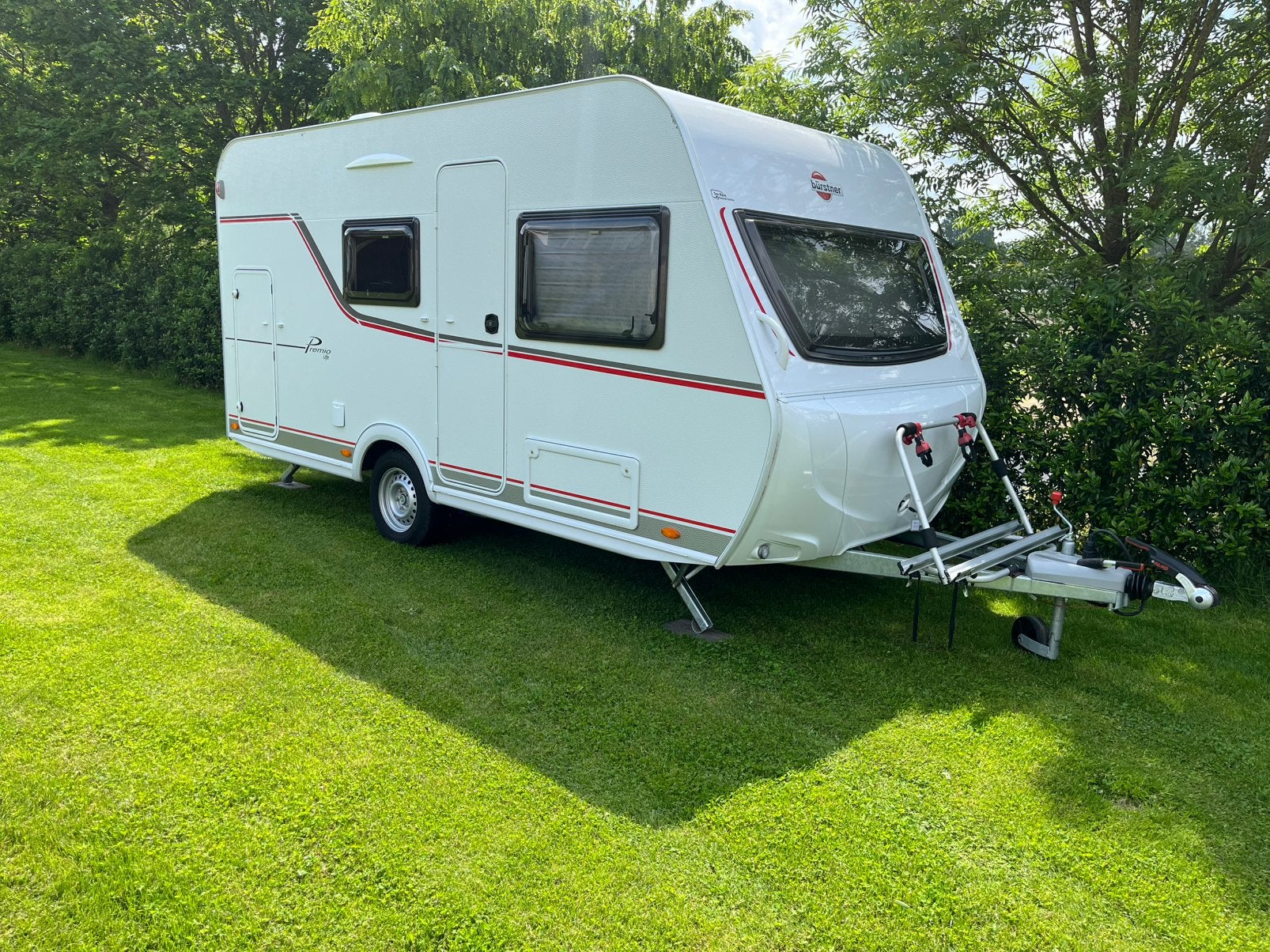 Bustner caravan, Caravans en Kamperen, Caravans, Particulier, Standaardzit, Dwarsbed