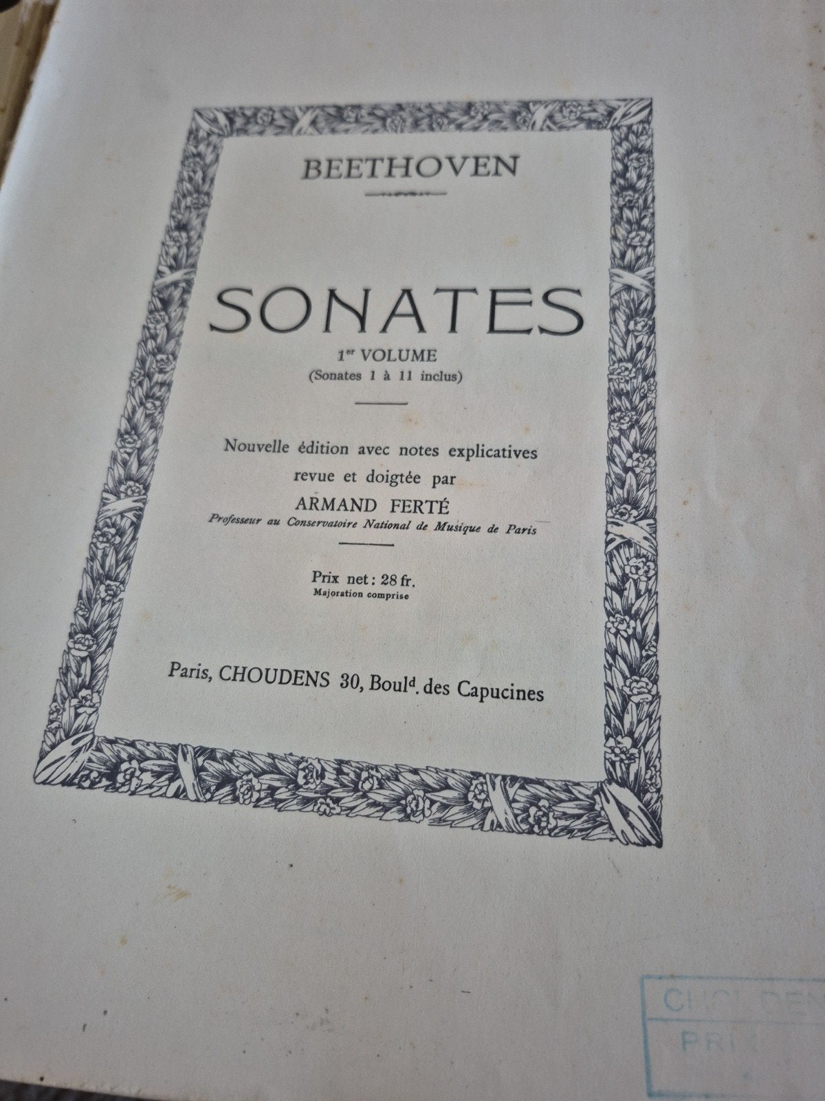 Beethoven, Enlèvement ou Envoi, Piano