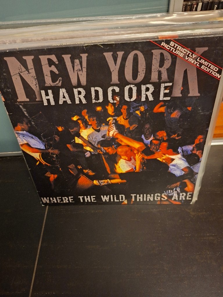 lp - various - new york hardcore - picture disc - bak 6, Enlèvement ou Envoi, Avec pochette intérieure, Comme neuf, Hardcore