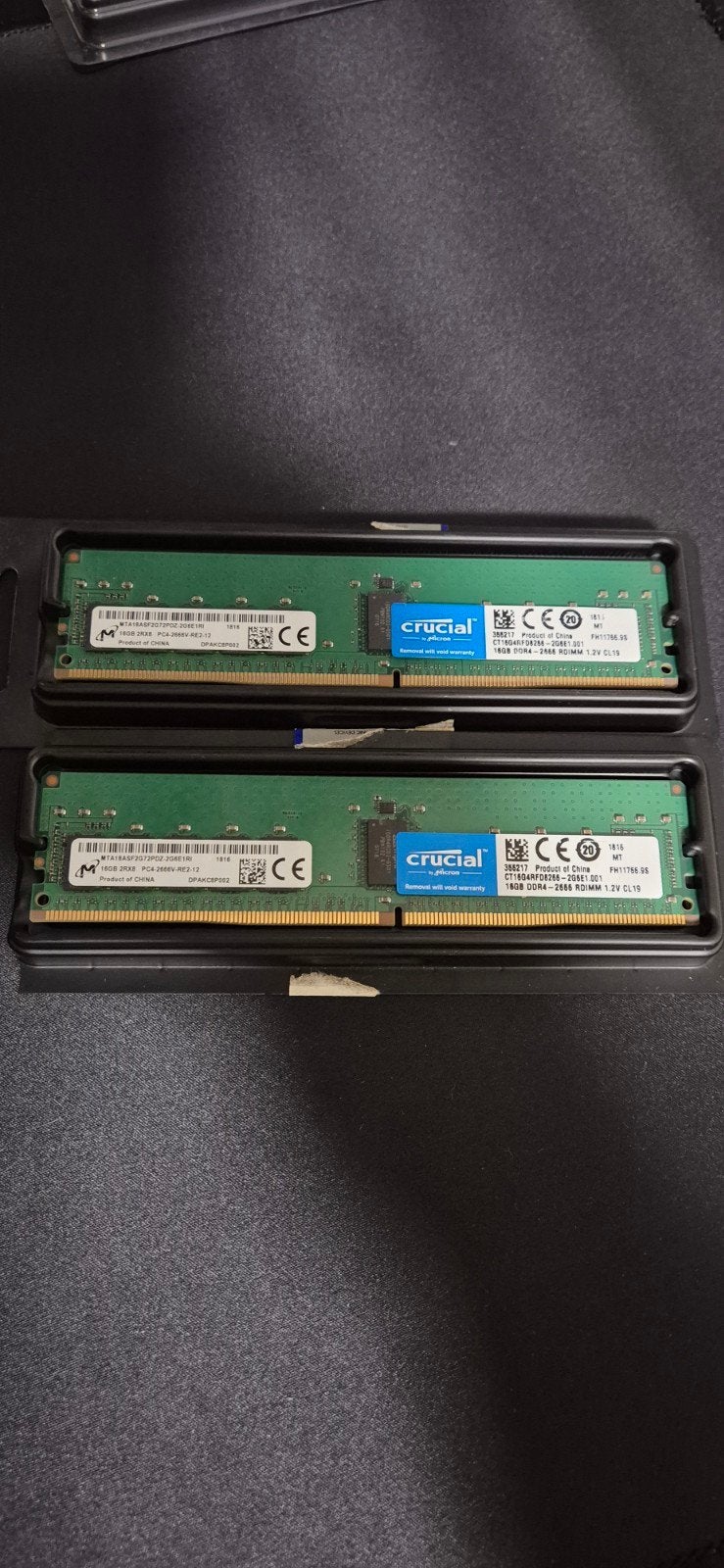 Crucial 32GB Kit (2x 16GB) DDR4 Server Geheugen 2666MHz CL19, Ophalen of Verzenden, DDR4