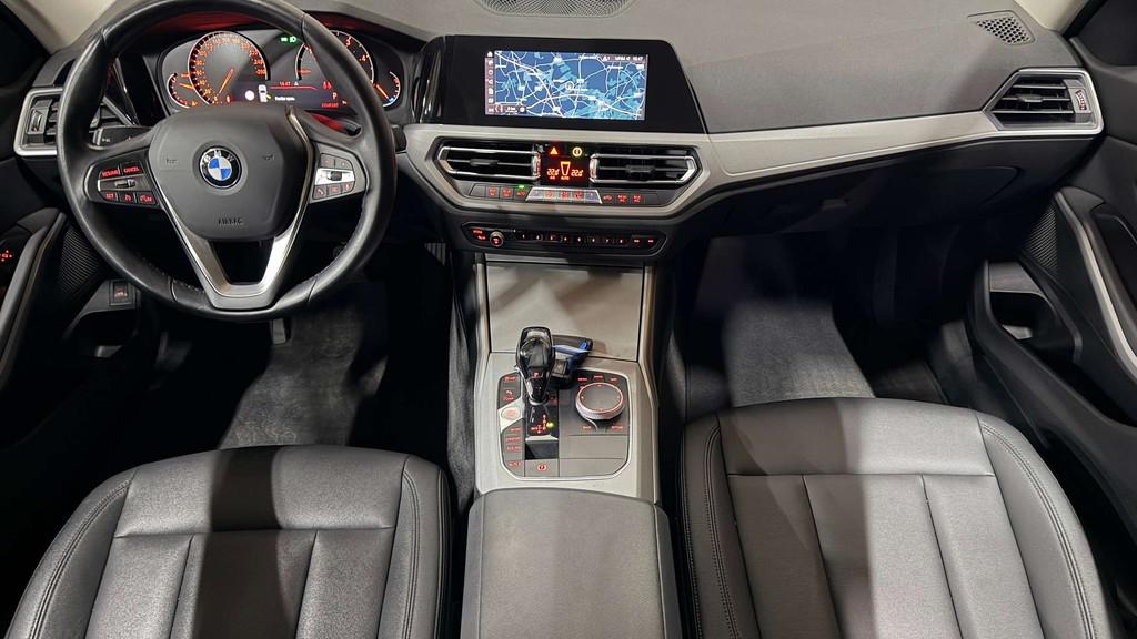 BMW 318 dA Automaat Leder LED Navi 118.000km 2020 Garantie, Auto's, BMW, Automaat, 135 pk, 4 cilinders, Blauw