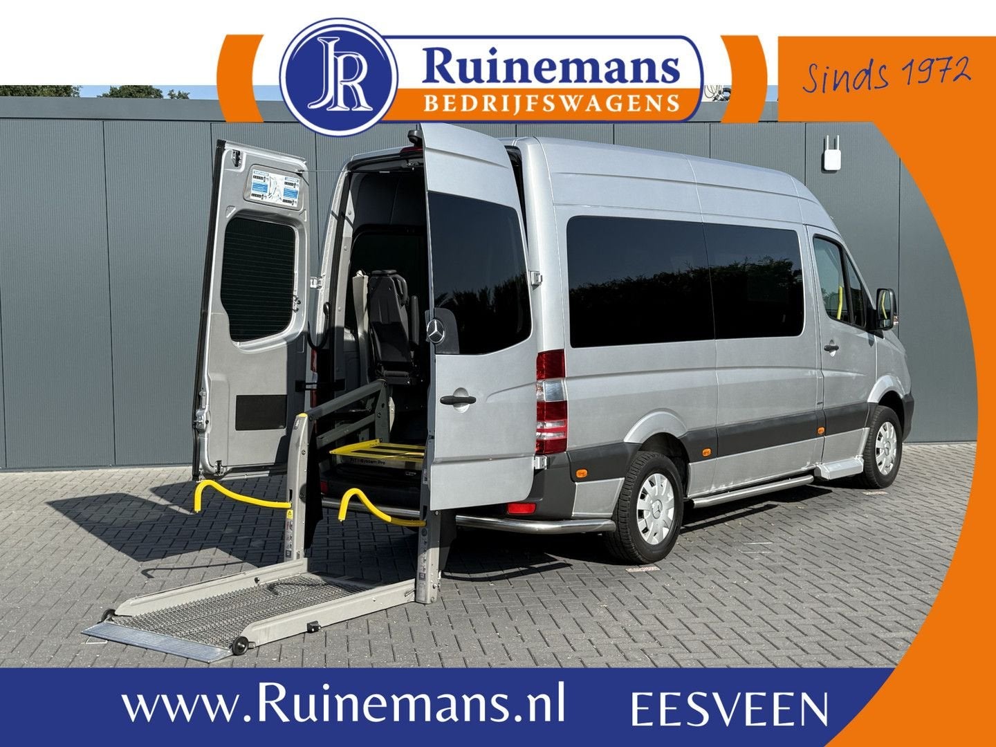 Mercedes-Benz Sprinter 314 CDI AUTOMAAT EURO 6 / FLEXI-TRANS, Auto's, Automaat, Monovolume, Parkeersensor, Diesel