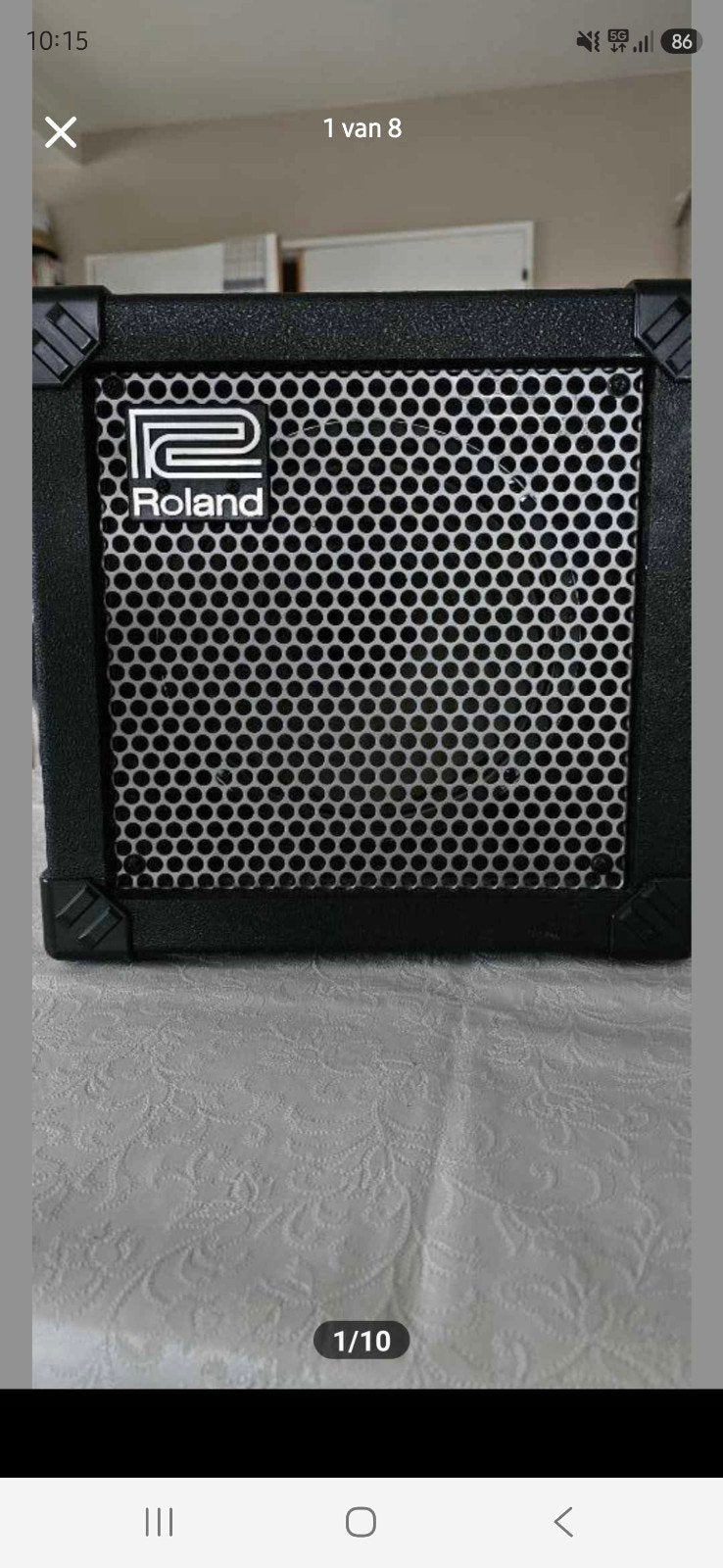 Roland cube 1.5 gitaarversterker met aansluitkabel., Muziek en Instrumenten, Ophalen, Nieuw, Gitaar, Minder dan 50 watt