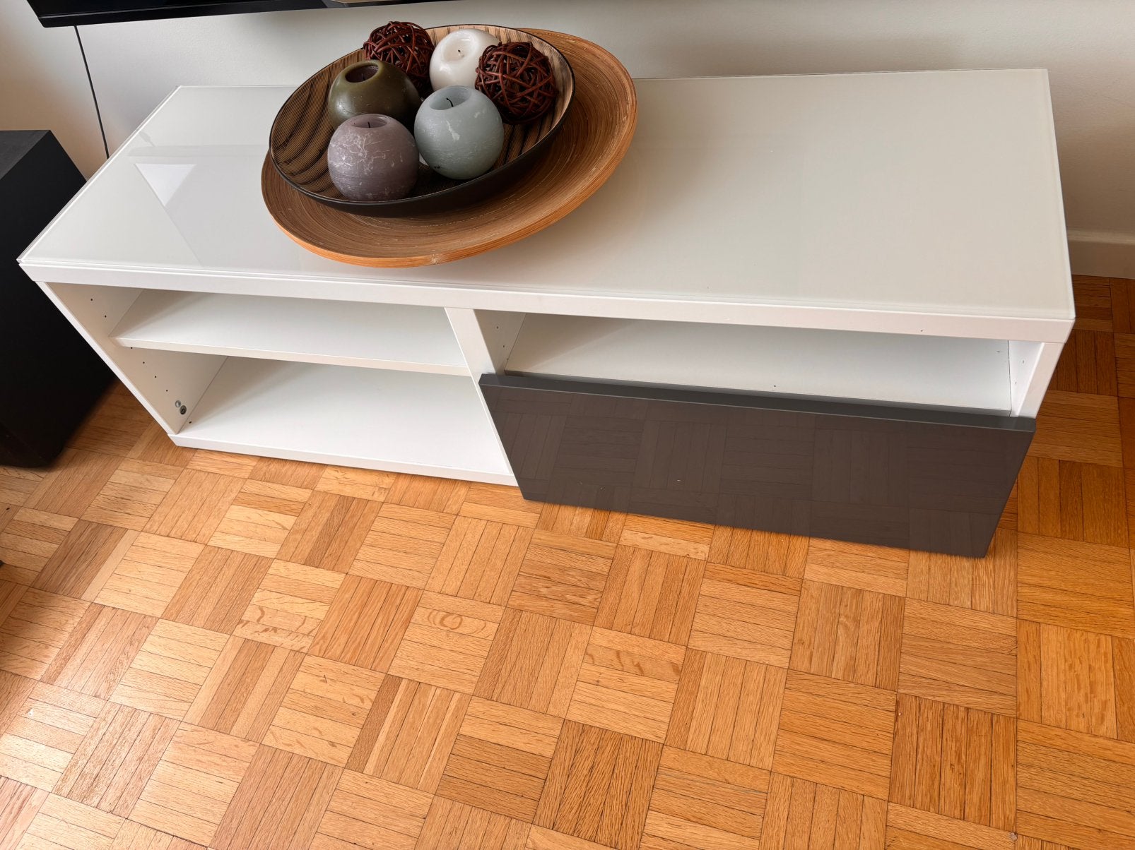 Meuble TV / Banc TV IKEA BESTÅ / INREDA, 25 à 50 cm, Autres essences de bois, Moins de 100 cm, Comme neuf