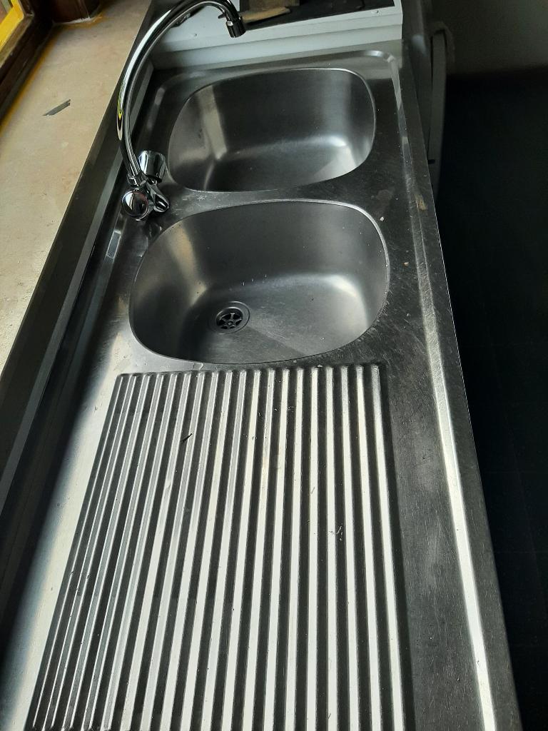 Spoelbak, Huis en Inrichting, Keuken | Keukenelementen, Ophalen, Gebruikt, Minder dan 100 cm, 25 tot 50 cm