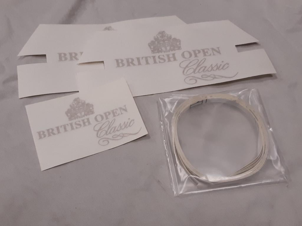sticker set mini BRITISCH OPEN - GOLD , Klassieke Mini, Auto-onderdelen, Ophalen, Nieuw, Voor, Austin