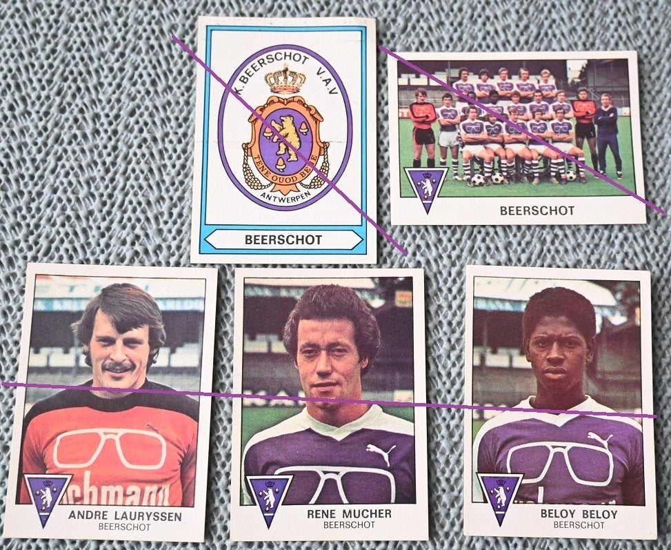 Autocollants Panini/Football 78/K.Beerschot V.A.V/14, Envoi, Comme neuf, Affiche, Image ou Autocollant