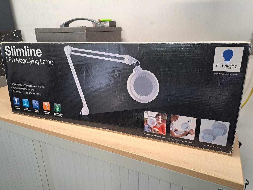 Professioneel vergrootglas Slimline Led Magnifying Lamp, Ophalen of Verzenden, Zo goed als nieuw