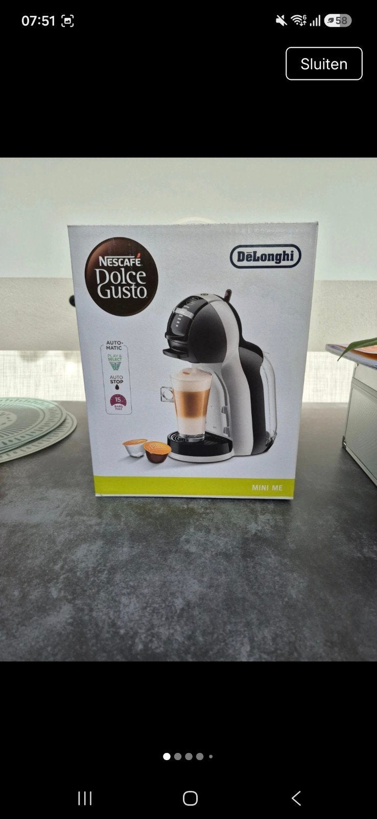 dolce gusto, Ophalen