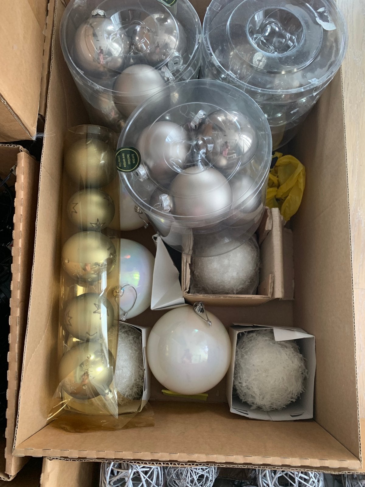 6 dozen kerstversiering en lichtjes, Ophalen, Zo goed als nieuw