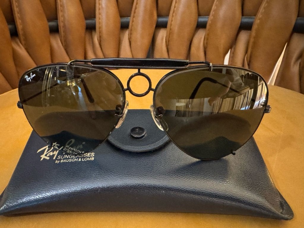 Vintage Ray-ban Zonnebril Black Outdoorsman SharpShooter OS7, Handtassen en Accessoires, Zonnebrillen en Brillen | Heren, Zonnebril