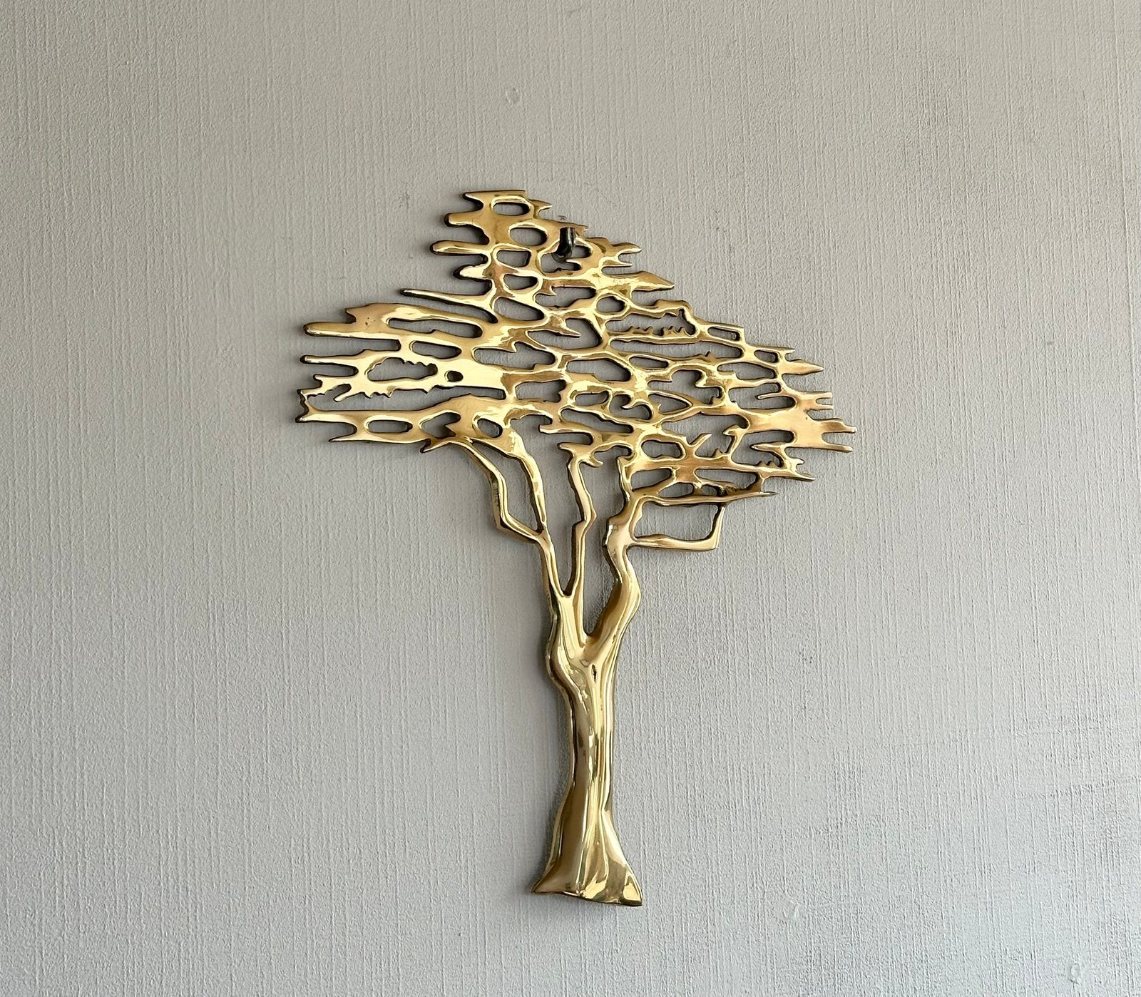 Vintage messing “Bijan” sculptuur, 1970s, Doré, Vintage, Comme neuf, Fait main
