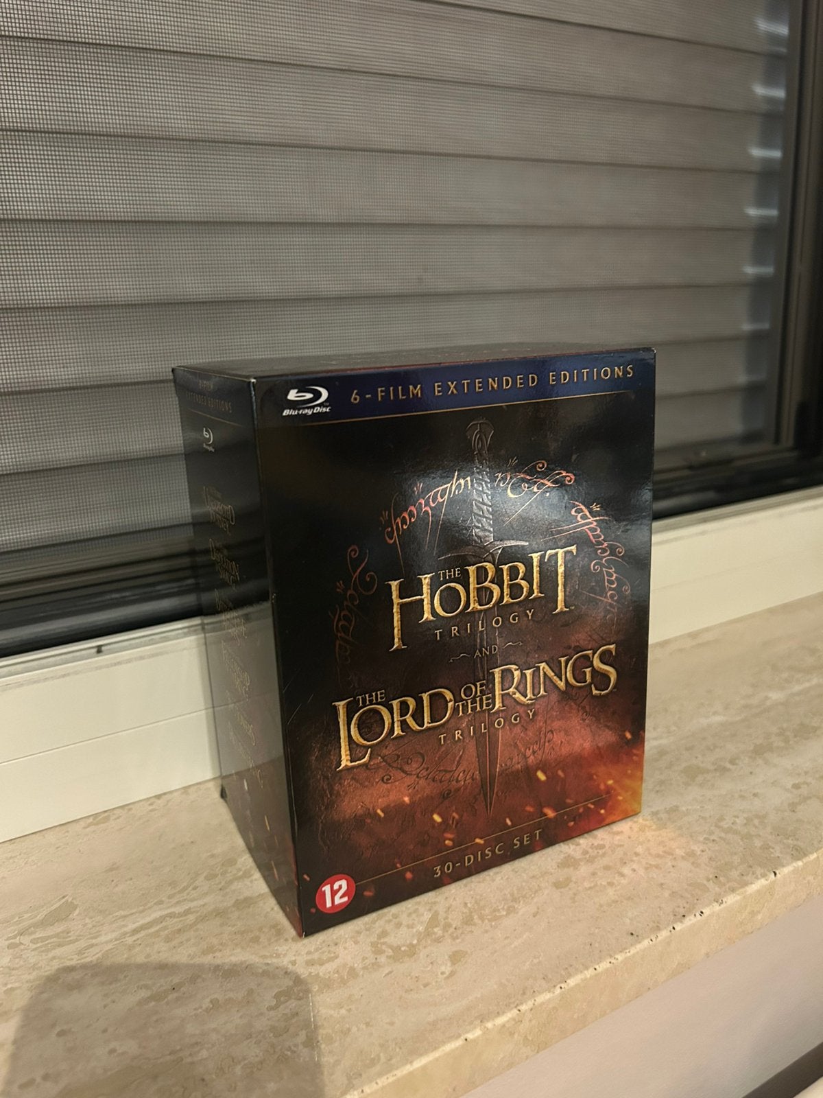 Lord of the rings + the hobbit extended version - blu ray, Ophalen of Verzenden, Zo goed als nieuw
