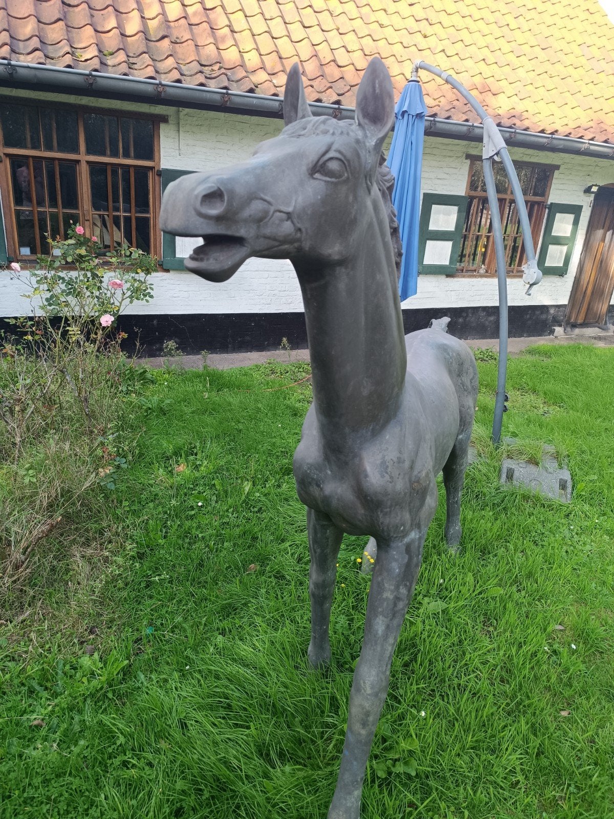 bronzen paard, Antiek en Kunst, Ophalen