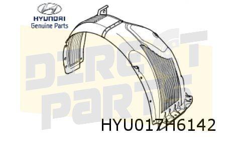 Hyundai i20 (1/15-11/20) wielkuip Rechts Origineel! 86812C80, Neuf, -, -, Garde-boue