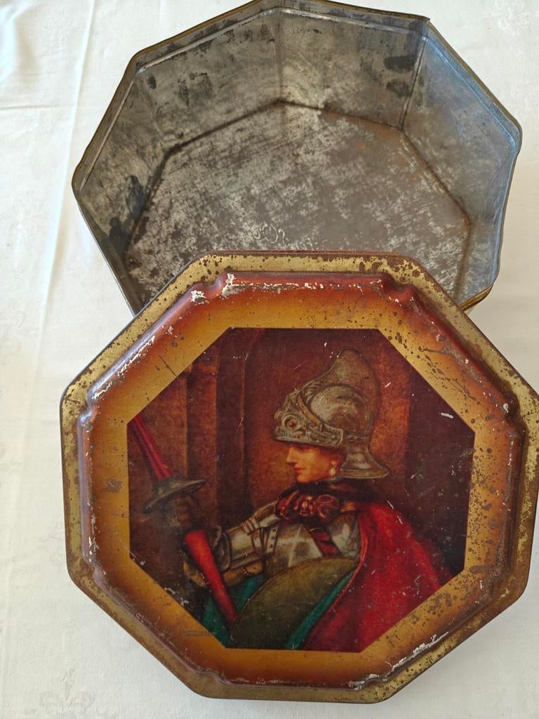 Vintage blikken koekendoos van côte d'or, Antiek en Kunst, Ophalen of Verzenden