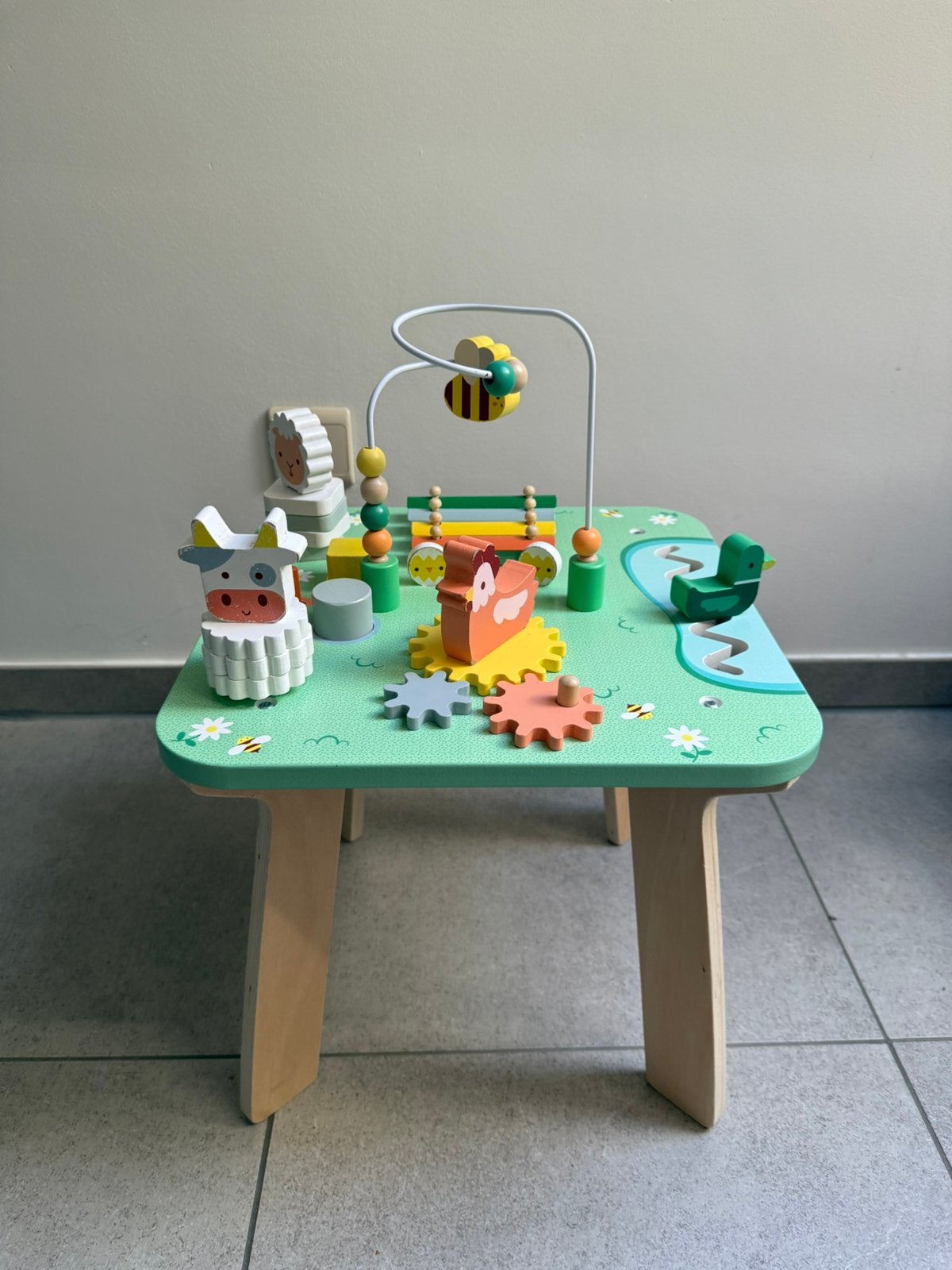 Houten speeltafel Janod, Kinderen en Baby's, Speelgoed | Speeltafels, Ophalen, Gebruikt