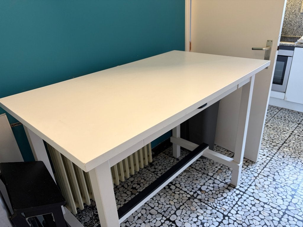 Hoge tafel IKEA, Huis en Inrichting, Ophalen, Gebruikt, Vier personen, Rechthoekig