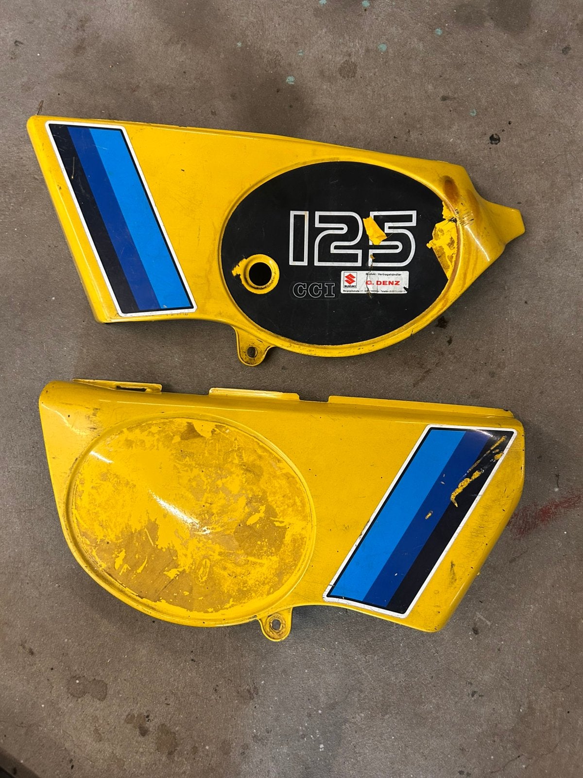 Suzuki ts125er zijkappen, Motoren, Ophalen, Gebruikt