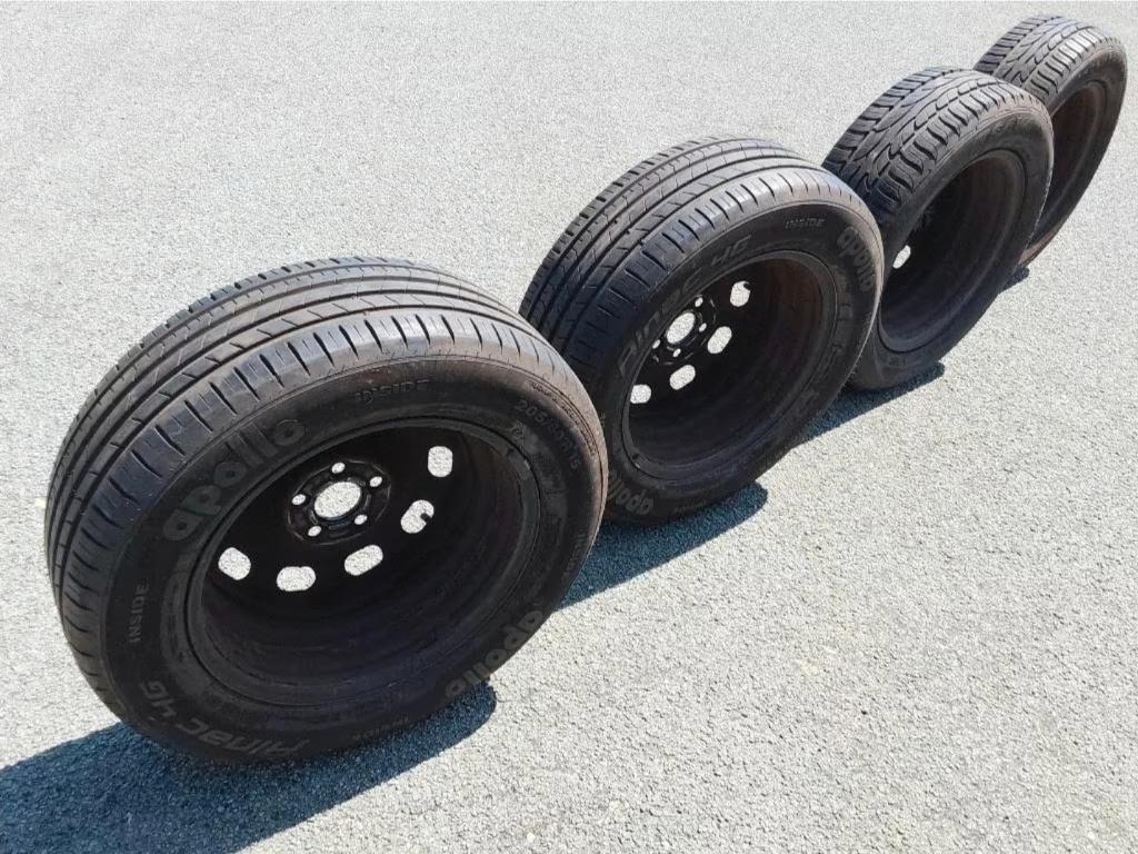 Pneus été 205/60-15 Audi, VW, Seat, Skoda, entraxe 5x100, 15 pouces, Pneus et Jantes, Pneus été, 205 mm