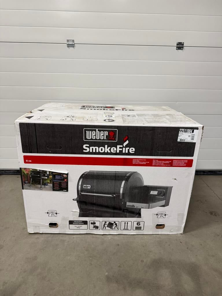 Weber SmokeFire EX4 GBS Wood Fired Pellet Grill Gen2 nieuw, Neuf, Avec accessoires, Enlèvement, Weber