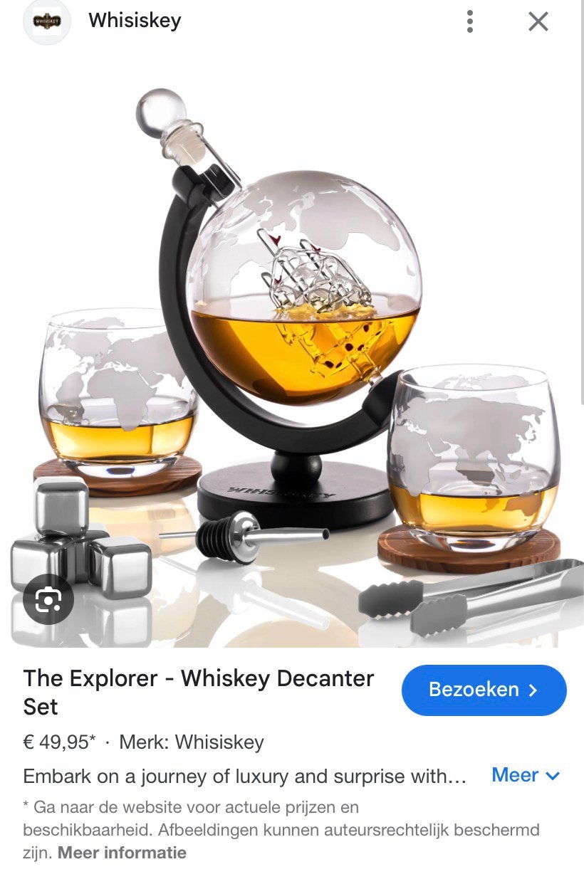 Whiskey set - Explorer, Verzamelen, Ophalen, Zo goed als nieuw