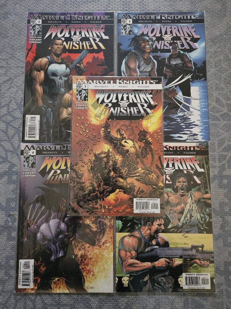 Wolverine / Punisher #1-5 (completed - 2004), Boeken, Strips | Comics, Amerika, Complete serie of reeks, Nieuw, Ophalen of Verzenden