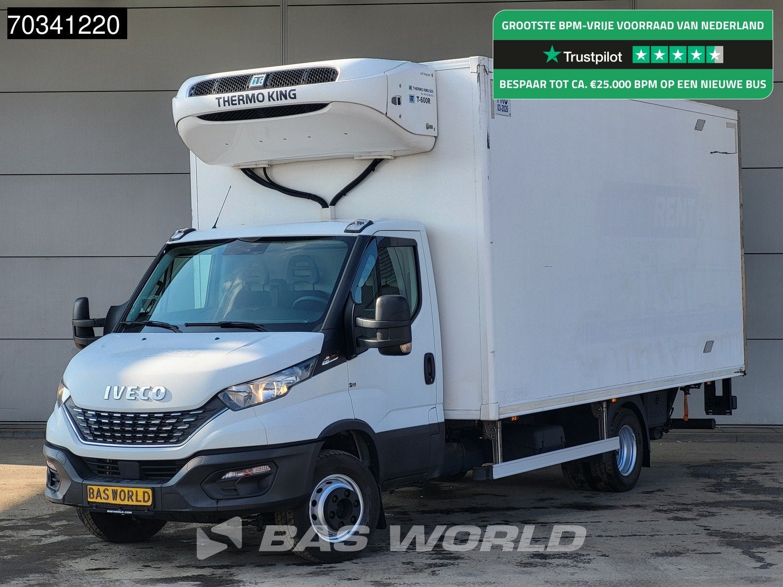 Iveco Daily 72C18 3.0L Automaat Lamberet Laadklep Koelwagen, Automaat, Stof, Gebruikt, Euro 6