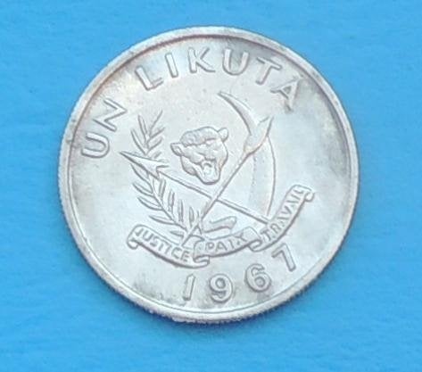 Congo 1967 1 Likuta, Timbres & Monnaies, Monnaies | Afrique, Envoi, Autres pays, Monnaie en vrac