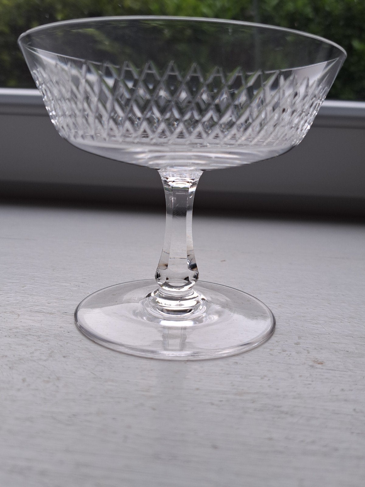 5 coupes a champagne  en cristal  ( vintage), Enlèvement ou Envoi