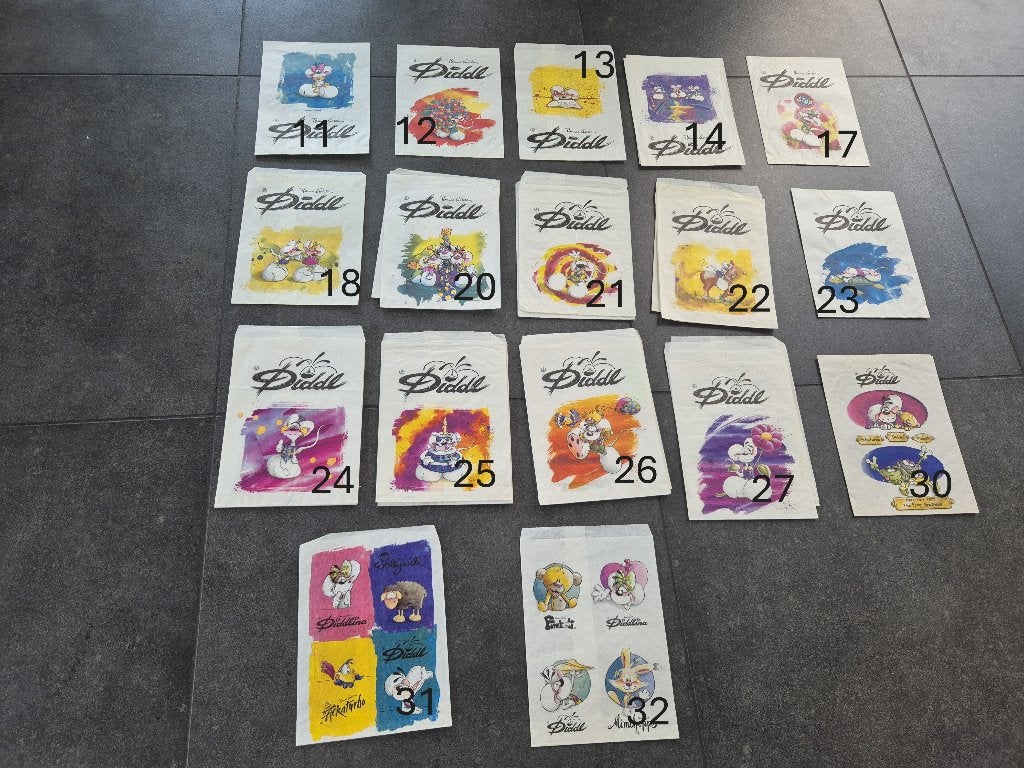 Diddl zakjes, Verzamelen, Diddl, Ophalen, Diddl, Gebruikt, Tas, Koffer of Zak