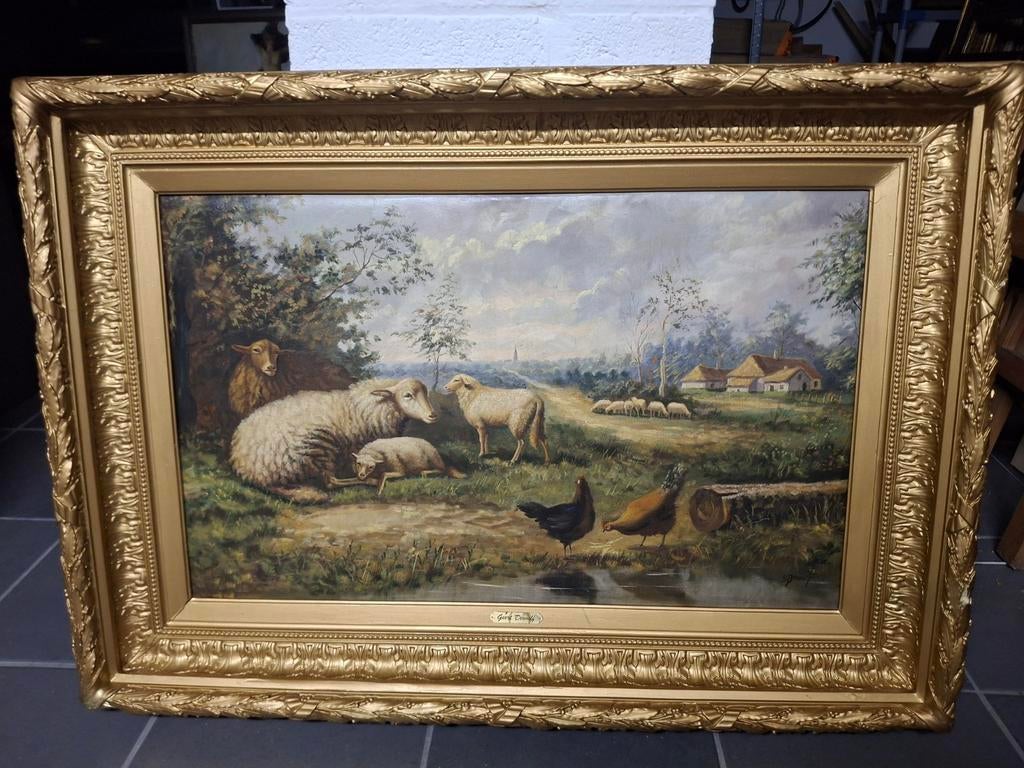 Prachtig schilderij geert dewulf, Antiek en Kunst, Kunst | Schilderijen | Klassiek, Ophalen