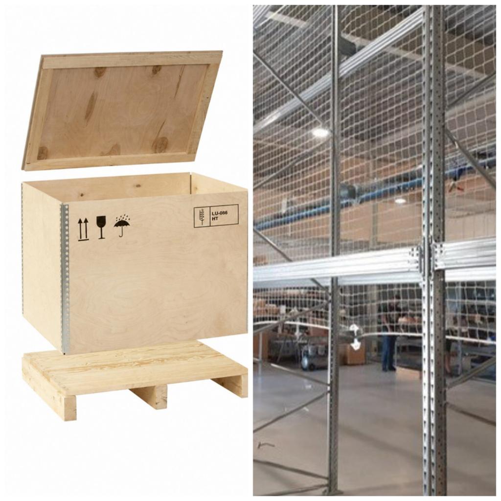 Opvouwbare dozen voor uw palletstellingen (pro storage), Belrack, Info@belrack.com, Belgique